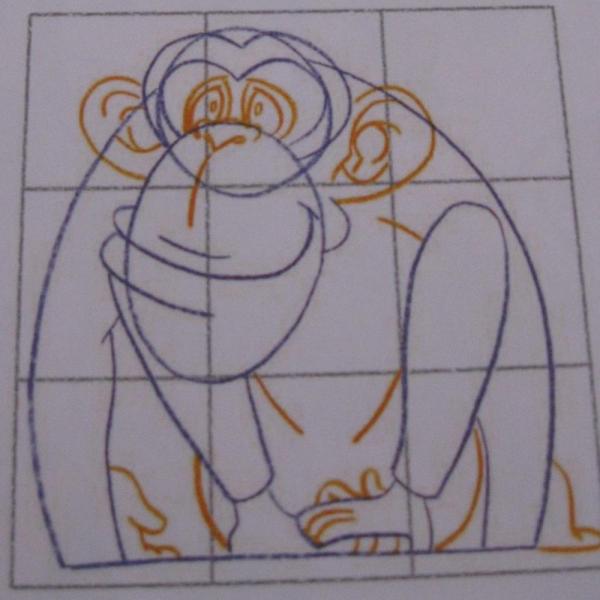 Cómo dibujar un mono - Paso 4