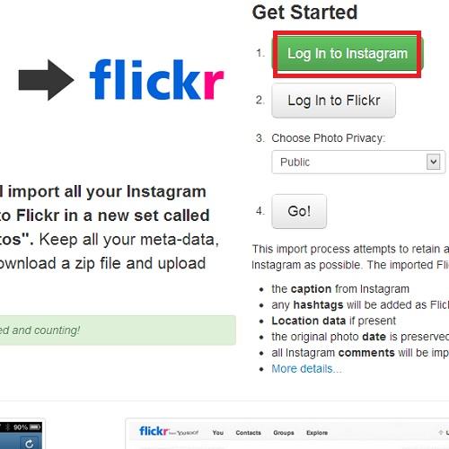 Cómo subir mis fotografías de Instagram a Flickr de manera automática - Paso 2