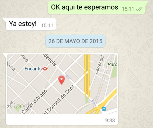 Cómo enviar una ubicación por Whatsapp