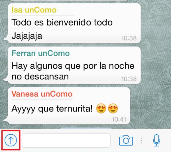 Cómo enviar una ubicación por Whatsapp - Paso 5