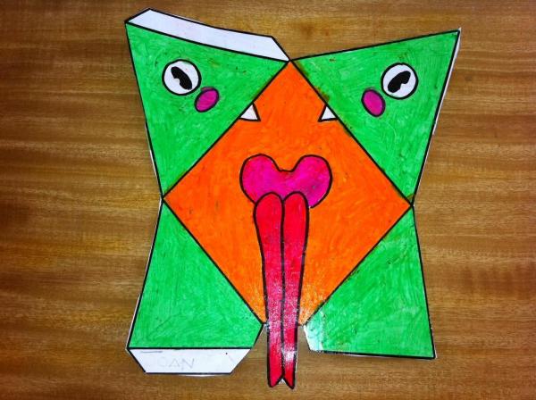 Cómo hacer una marioneta de mano de una serpiente - Paso 3