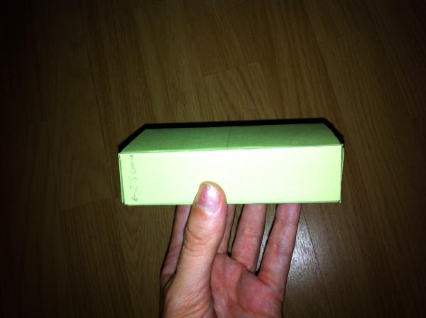 Cómo hacer una caja de cartulina con plantilla - Paso 15