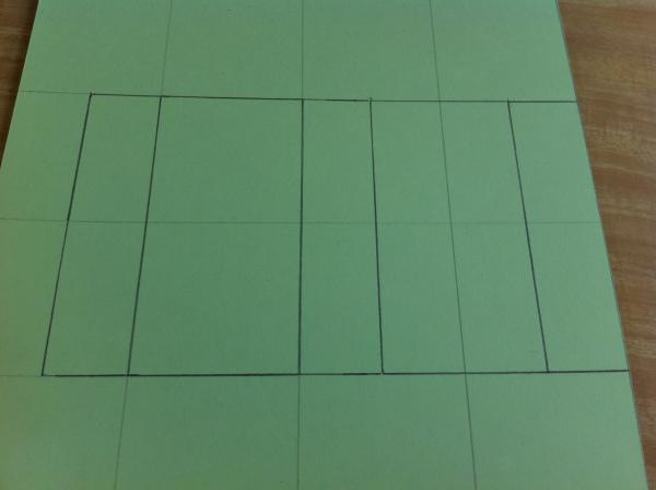 Cómo hacer una caja de cartulina con plantilla - Paso 8