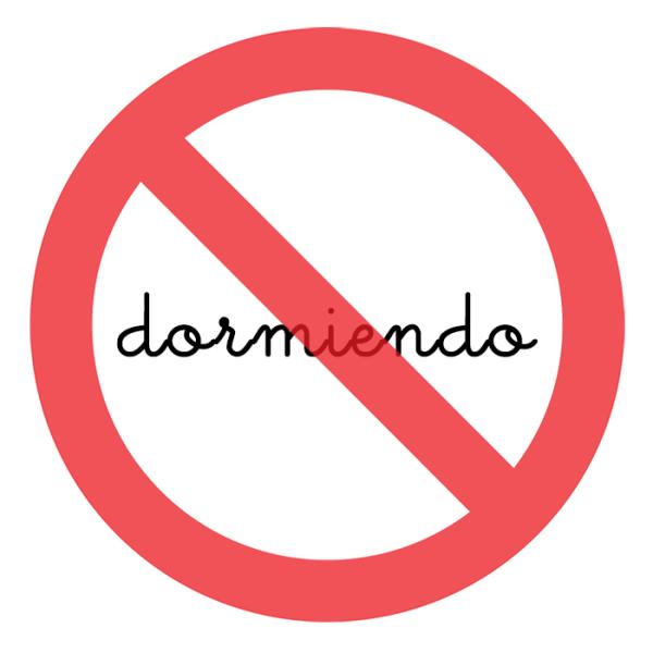 Cómo se dice dormiendo o durmiendo - *dormiendo