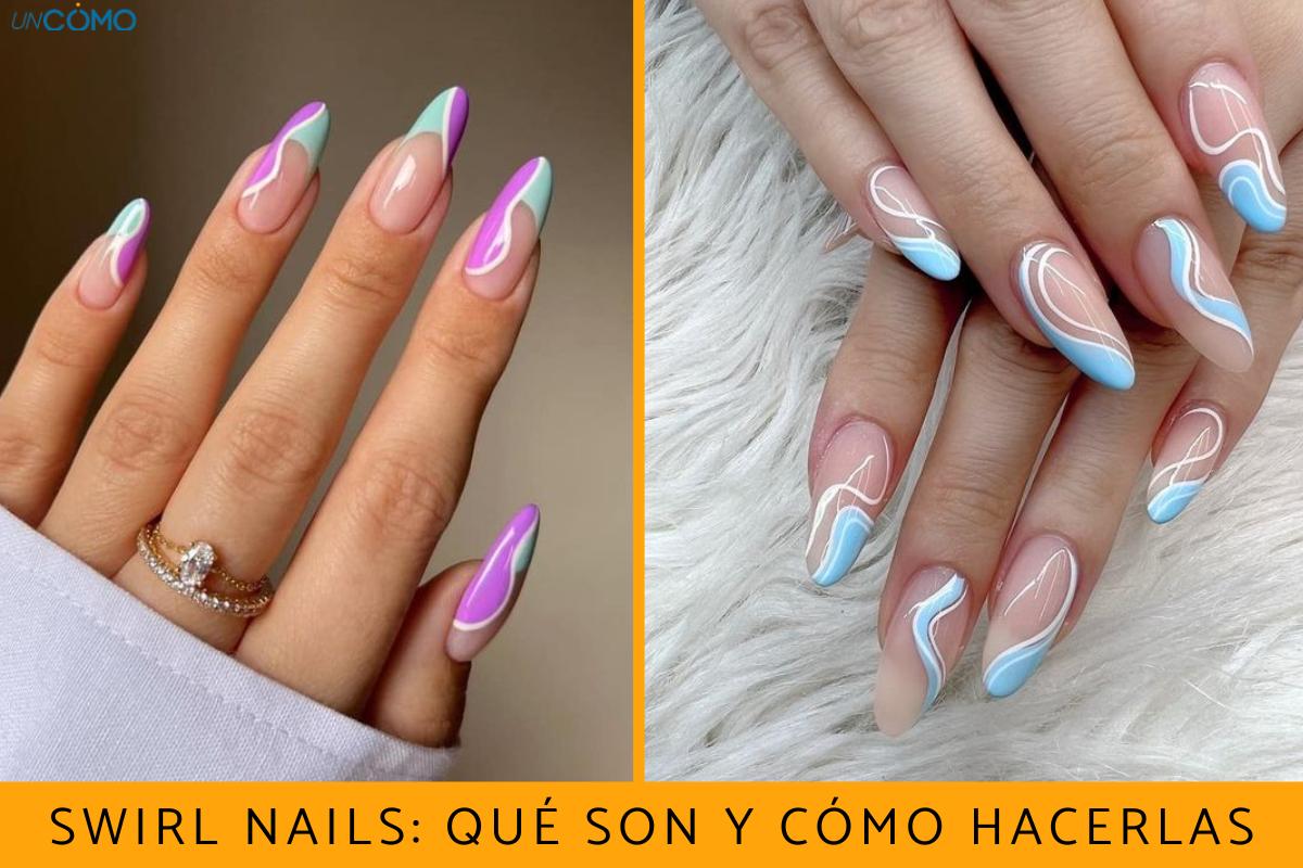 Swirl nails: qué son y cómo hacerlas