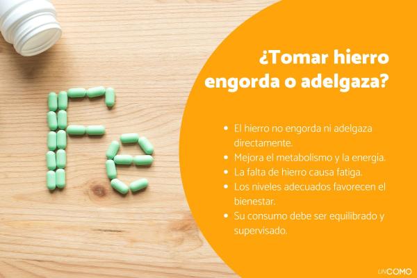 ¿Tomar hierro engorda o adelgaza? Descubre su efecto en tu peso