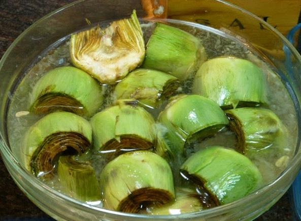 Cómo limpiar alcachofas - Paso 4