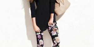 Cómo combinar leggins de flores