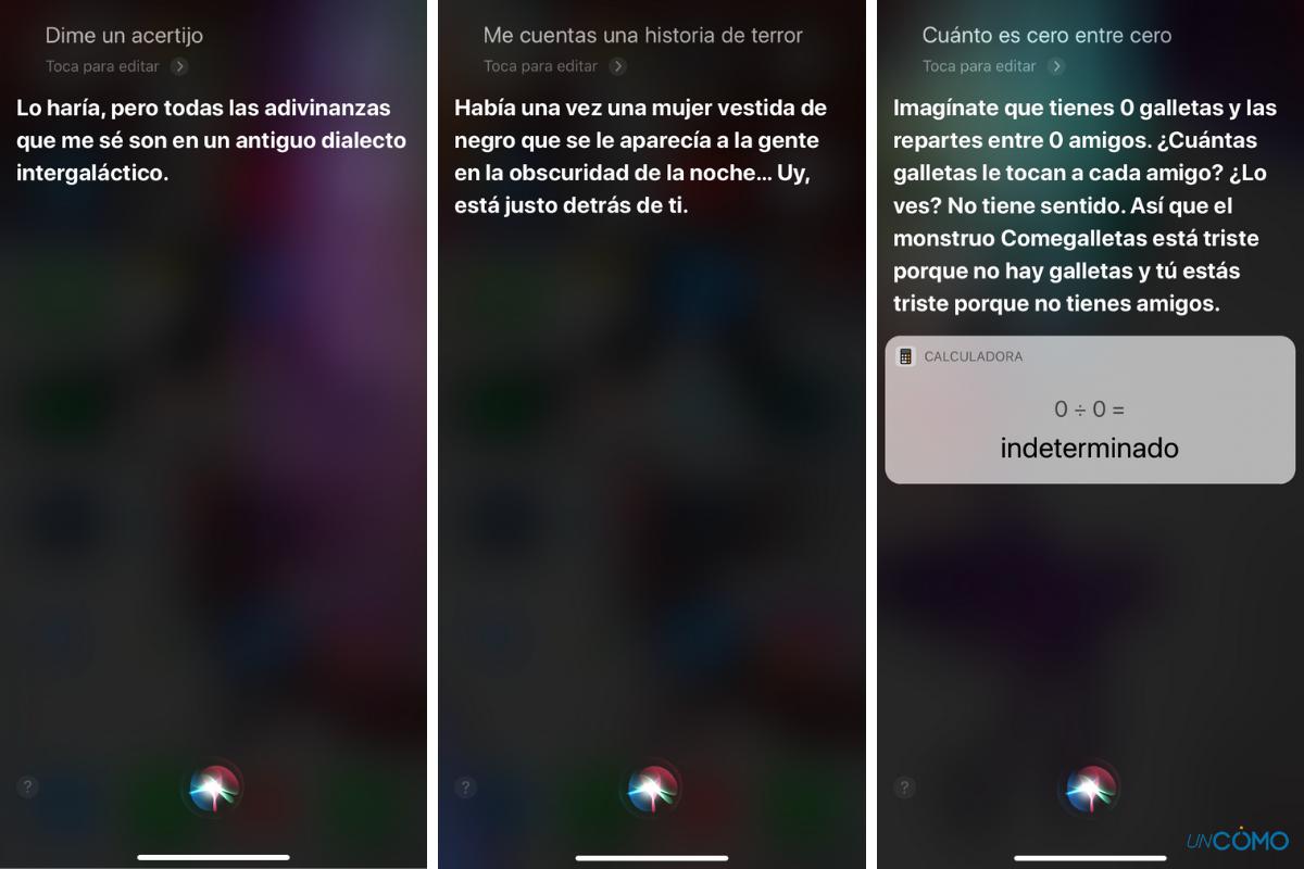 Preguntas a Siri