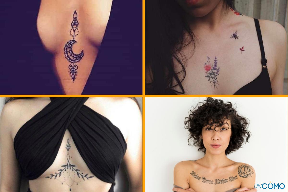 Tatuajes en el pecho para mujeres