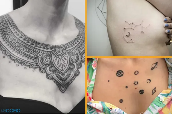 dibujos de tatuajes en el pecho para mujeres