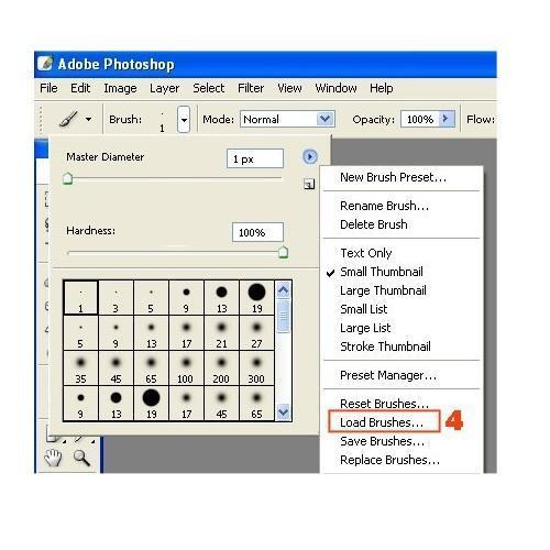 Cómo instalar brushes en Photoshop - Paso 7