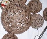 Cómo hacer bolas de Navidad con cuerda - Paso 5