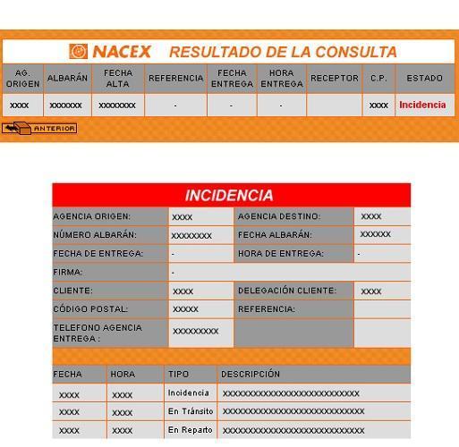 Cómo hacer seguimiento de paquetes de Nacex - Paso 4