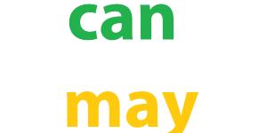 Cuál es la diferencia entre can y may en inglés