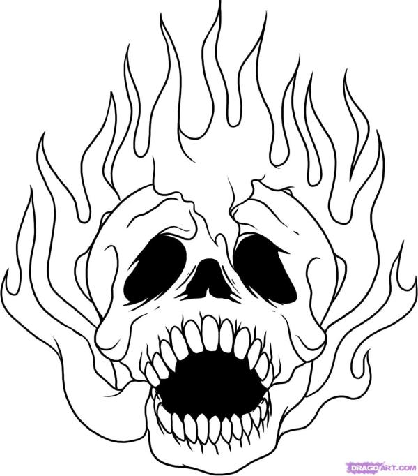 Calaveras para colorear - 7 pasos calaveras-para-colorear-7-pasos