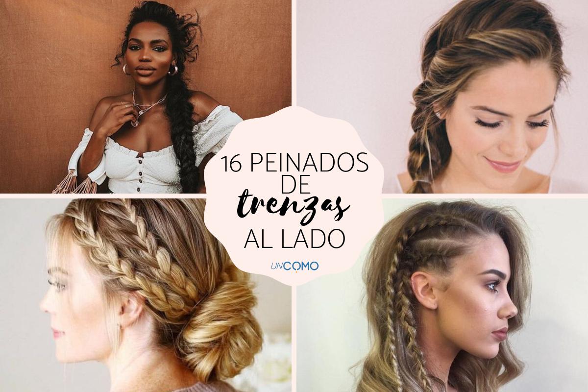 Peinados con trenzas de lado