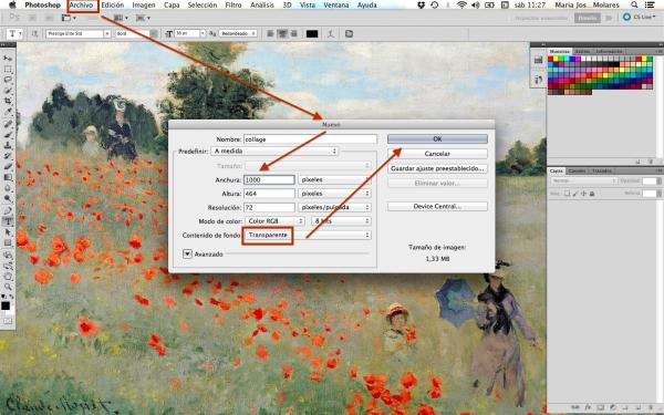 Cómo hacer un collage en Photoshop - Paso 1