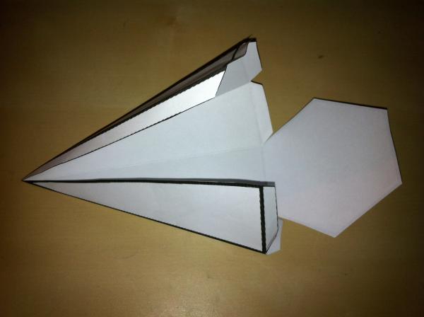 Cómo hacer una pirámide con base hexagonal - Paso 3