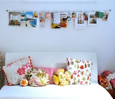 Ideas para colgar fotos sin marcos - súper originales