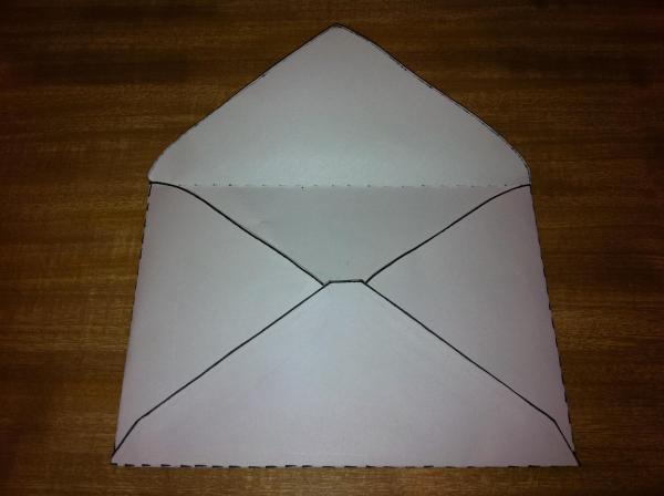 Cómo hacer un sobre de papel - Paso 5