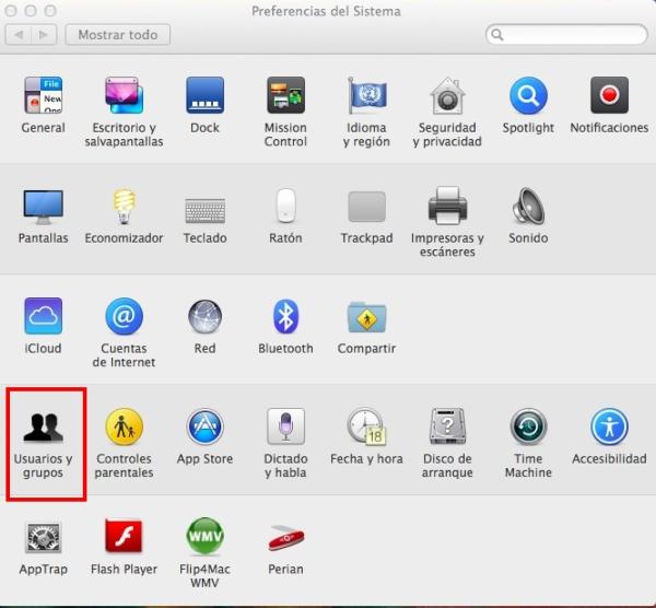 Cómo crear un usuario en Mac - Paso 1