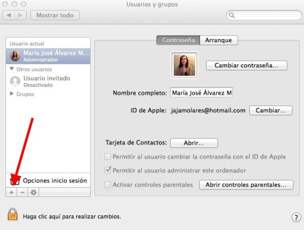 Cómo crear un usuario en Mac - Paso 2