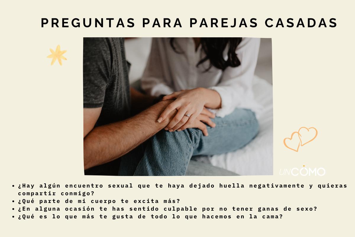 Preguntas picantes para parejas casadas que quieren salir de la rutina