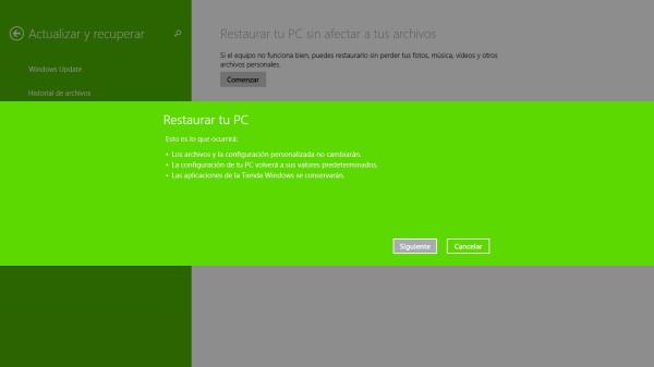 Cómo restaurar Windows 8 - Paso 7