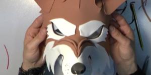 Cómo fabricar una máscara de lobo con goma eva (2/2)