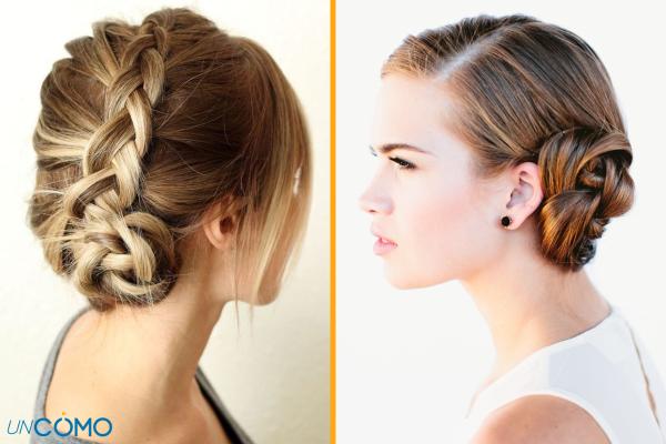 Ideas de peinados para Navidad - Recogido a un lado