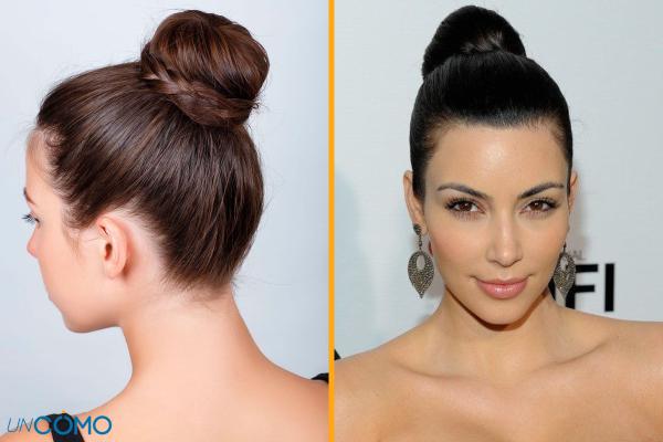 Ideas de peinados para Navidad - Recogido tirante