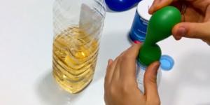 Cómo hinchar un globo con bicarbonato y vinagre