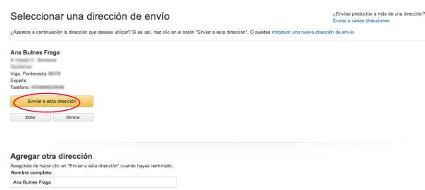 Cómo comprar en Amazon desde España - Paso 5