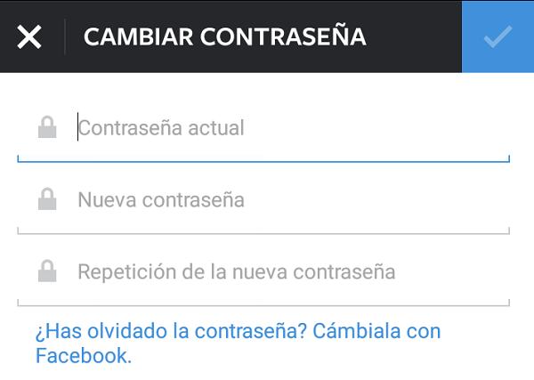Cómo cambiar la contraseña de mi Instagram - Paso 4