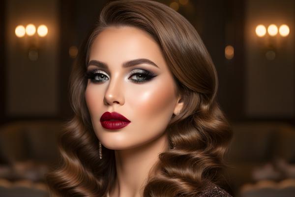 Maquillaje de Navidad fácil: las mejores ideas - Labios rojos protagonistas