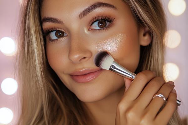 Maquillaje de Navidad fácil: las mejores ideas - Toques de glitter solo en el lagrimal