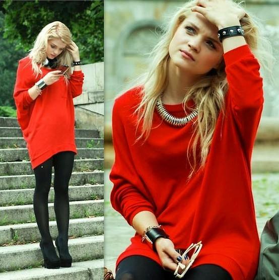 Cómo combinar un jersey oversize - Paso 2