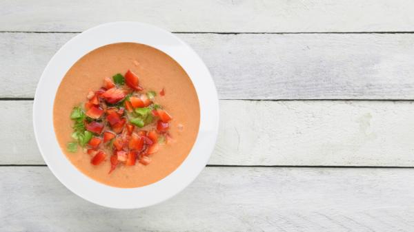 Cómo hacer salmorejo de manzana