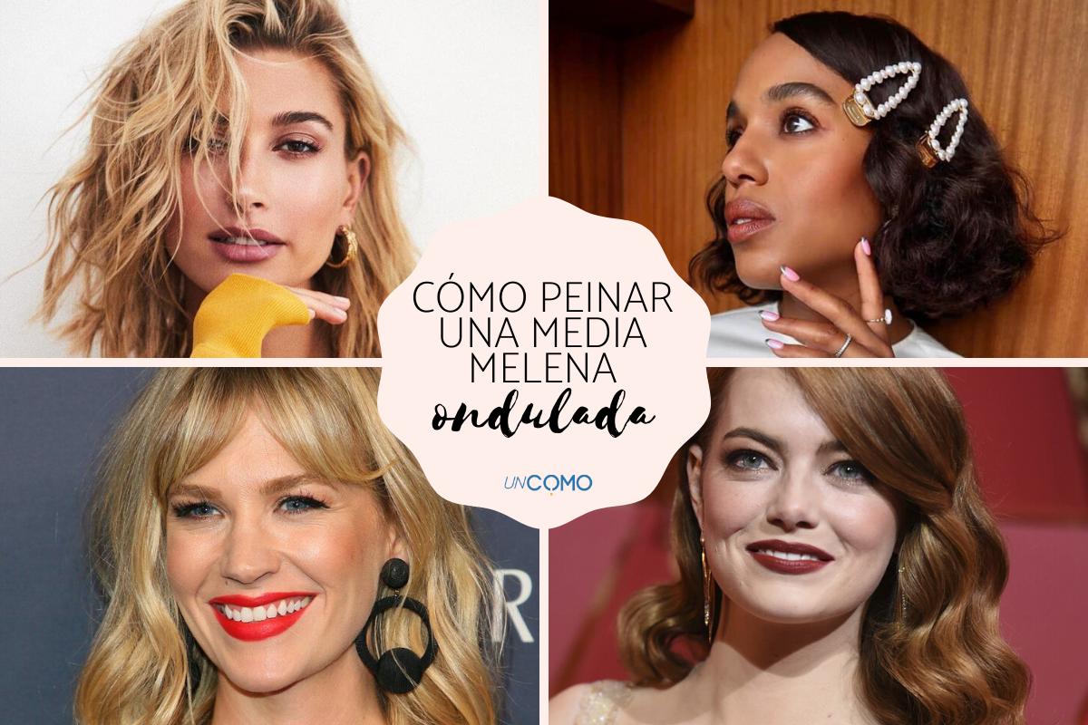 Cómo peinar media melena ondulada