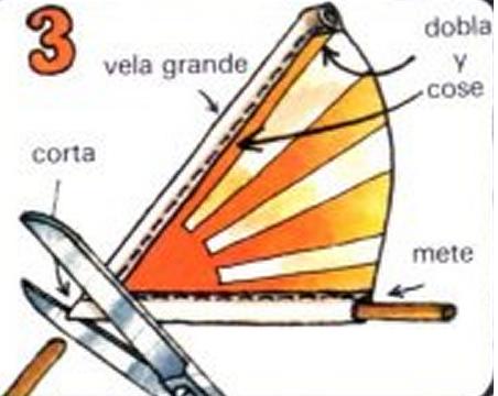 Cómo hacer un barco de vela - Paso 3