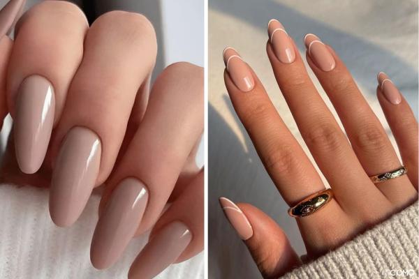 Uñas de invierno sencillas: las mejores ideas para esta temporada - Uñas beige cálidas: minimalismo perfecto