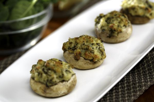 Ideas de aperitivos para Nochevieja - Champiñones rellenos