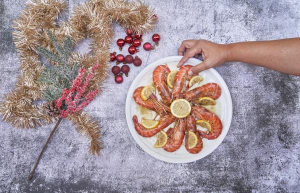 Ideas de aperitivos para Nochevieja - Gambas o langostinos cocidos