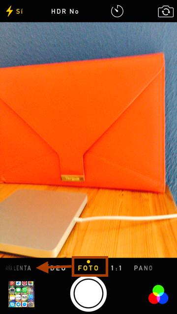 Cómo hacer un vídeo a cámara lenta en iPhone 6 - Paso 2