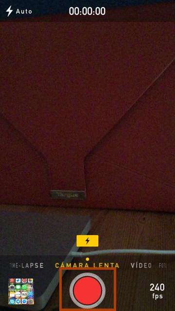 Cómo hacer un vídeo a cámara lenta en iPhone 6 - Paso 3