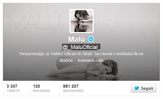 Cómo contactar con Malú - Cómo contactar con Malú vía Twitter 