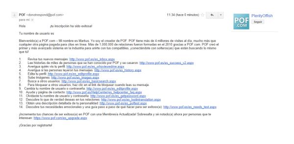 Cómo registrarse en POF - Paso 4