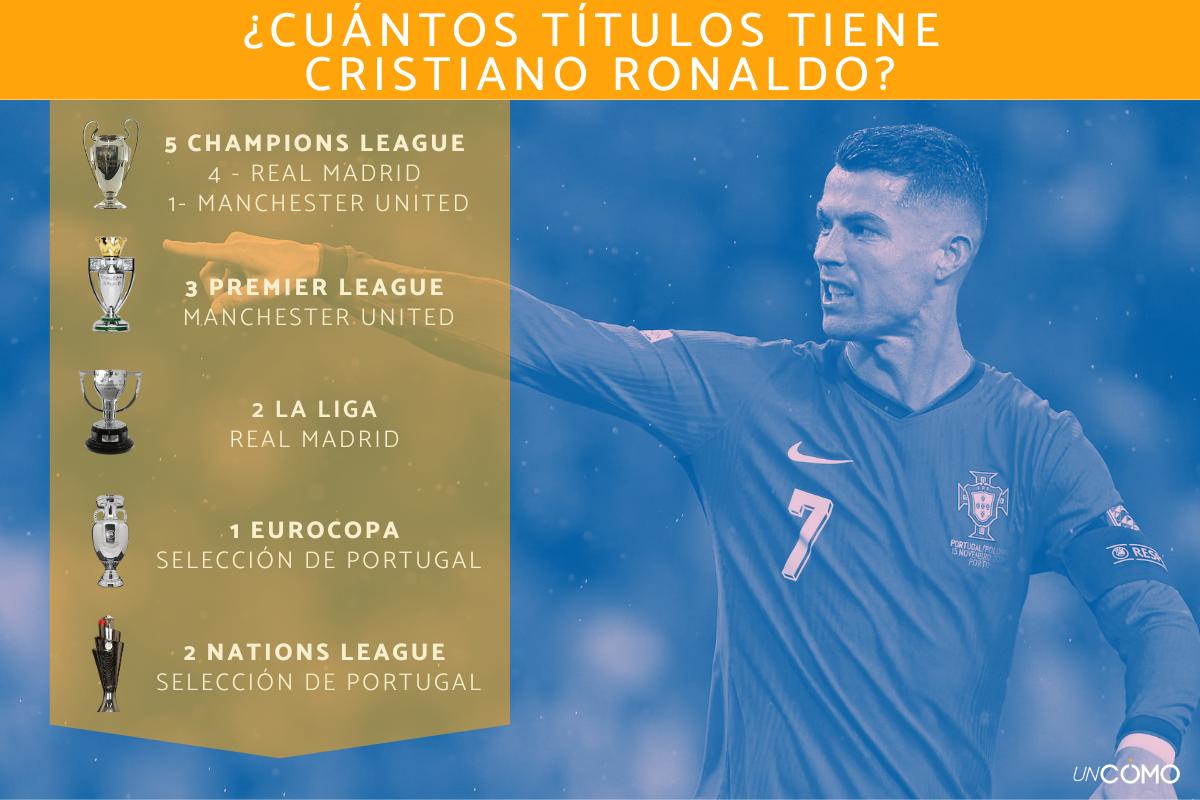 ¿Cuántos títulos tiene Cristiano Ronaldo? Descubre su palmarés