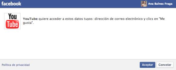 Cómo vincular Youtube con Facebook - Paso 6